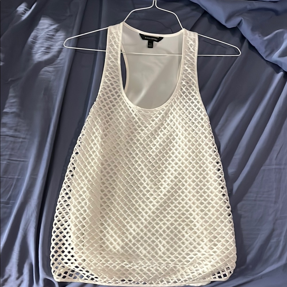Banana Republic White Sleeveless Top